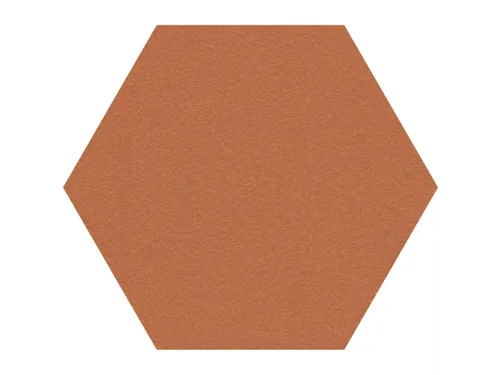 Prikbord Zeshoek Bruin Kleur 2207 Bulletin Paneel Ø 60cm frameloos