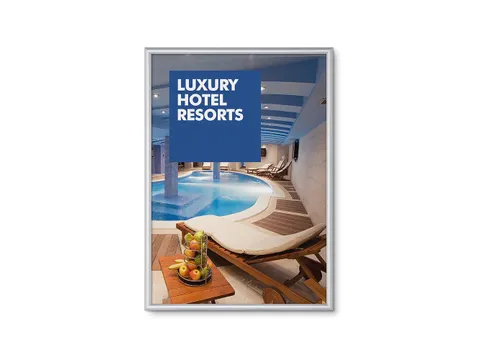 Kliklijst A2 Rechte Hoeken 15mm Zilver