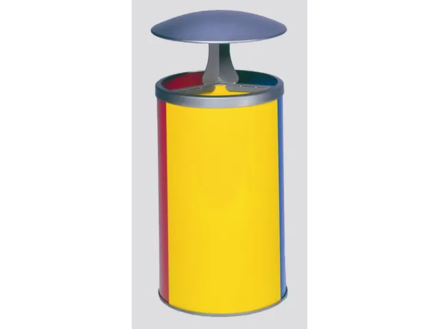 Afvalverzamelstation 3x30 Liter Overkapping Ral1023/ral5010/ral3000