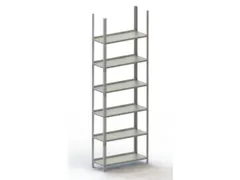 magazijnstelling,grondveld,HxBxD 1850x754x304mm,vaklast 80kg