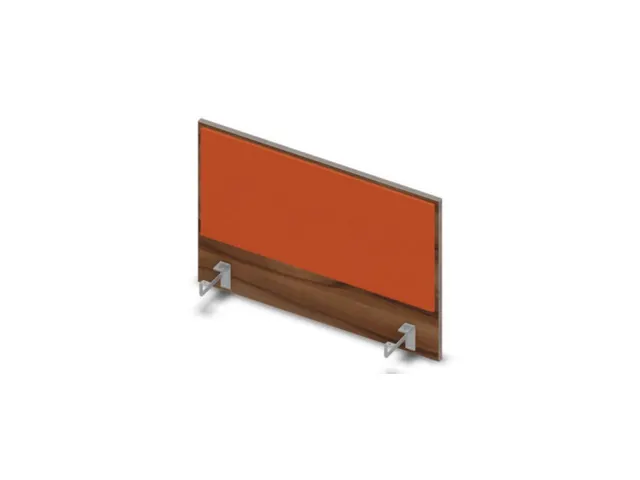 opzetpaneel bureau aanbouw achter NP-tiepolo nut BN3012-oranje 800mm