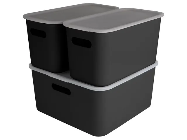 Opbergbox Sunware Home cube zwart