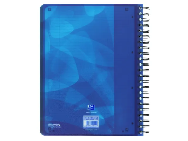 Projectboek Oxford Scribzee A4+ 4r Lijn 120vel Blauw