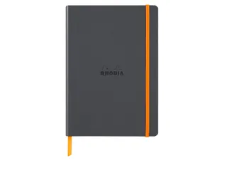 Notitieboek Rhodia A5 lijn 80 vel 90gr titanium - 1