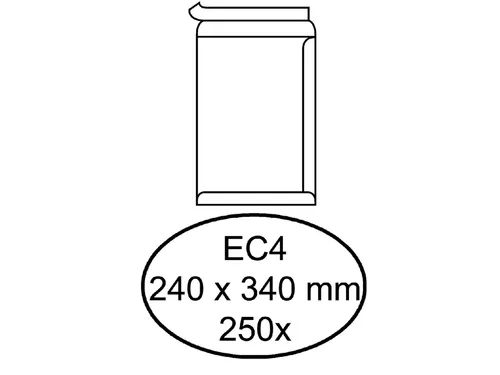 Envelop Quantore Akte Ec4 240x340mm 120gr Wit Zelfklevend