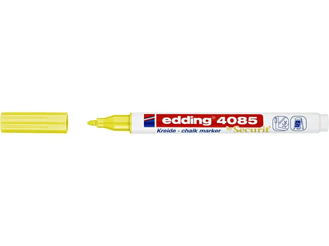 Feutre craie edding by Securit 4085 ogive 1-2mm jaune néon