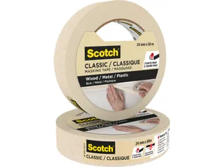 Afplaktape Scotch Classic 24mmx50m beige - 2