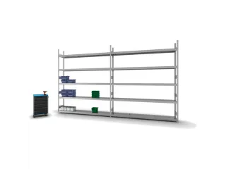 breedvakstelling,aanbouwveld,HxBxD 3000x2520x435mm,vakl. 350kg - 3
