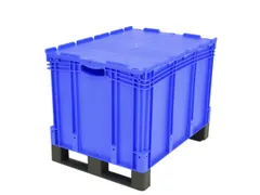 Euronorm Stapelkrat Pp 538x800x600mm 206l Dubbele Bodem Sledepoten