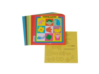 Vouwblaadjes vierkant 16x16cm 65gram assorti 90 vel - 4