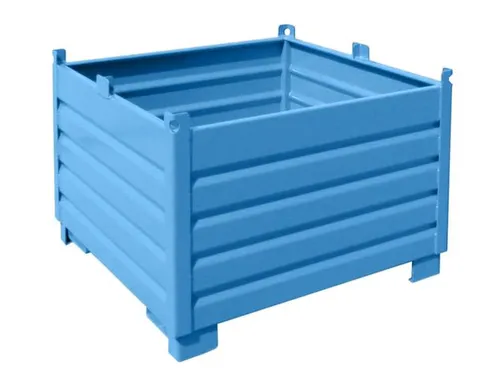 Systeem-Stapelcontainer Blauw 850x1200x1200mm 1000kg Inhoud 1m³