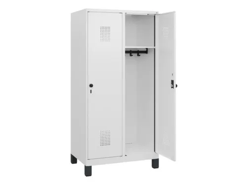 schoollocker,HxBxD 1630x800x500mm,2vak,vak B 400mm,draaigrendel,voeten