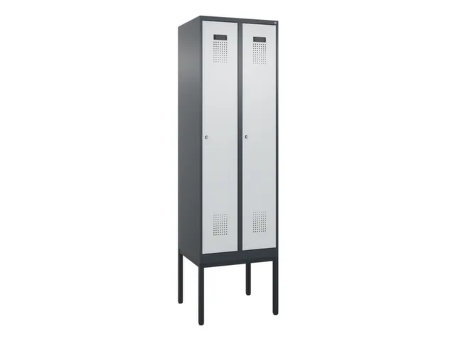 locker voor scheiding van kleding,HxBxD 2120x600x500mm,2vak