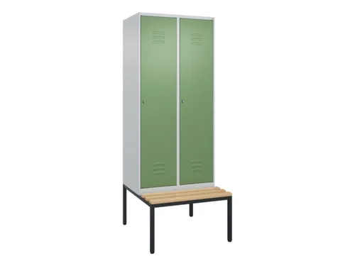 locker voor scheiding van kleding,HxBxD 2120x800x815mm,2vak