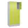 lockerkast,HxBxD 1950x900x500mm,3x3vakken,vak B 300mm,cil.-slot,sokkel