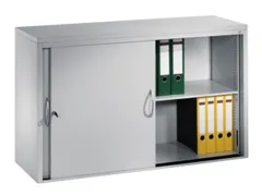 Schuifdeurkast Hxbxd 720X1200X400Mm 2Legborden Afdekplaat Ral7035