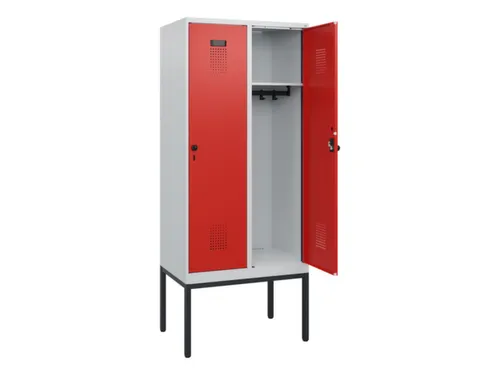 schoollocker,HxBxD 1950x800x500mm,2vak,vak B 400mm,draaigrendel