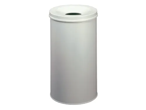 prullenmand zelfblussend 60 liter HxØ 662x375mm kop lichtgrijs