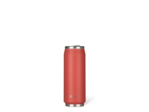 Thermosbeker Les Artistes Paris blik 500ml Rood Met Rietje