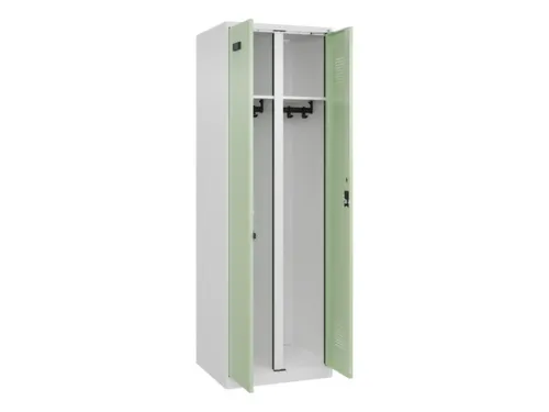 locker voor scheiding van kleding,HxBxD 1850x600x500mm,2vak