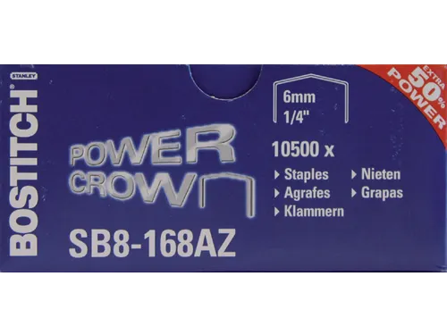 Nieten Bostitch B8 staal SB8 6mm gebogen rug 1050 stuks
