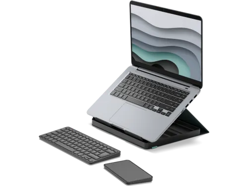 Logitech Casa Pop-Up Desk QWERTY Brits Engels Touchpad Schaar-toets
