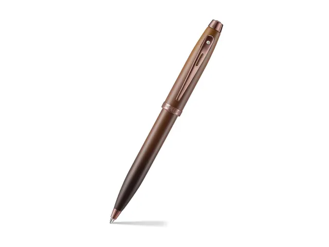 Balpen giftset Sheaffer 100 9374 Coffee Ed. Matt Brown met klein notit