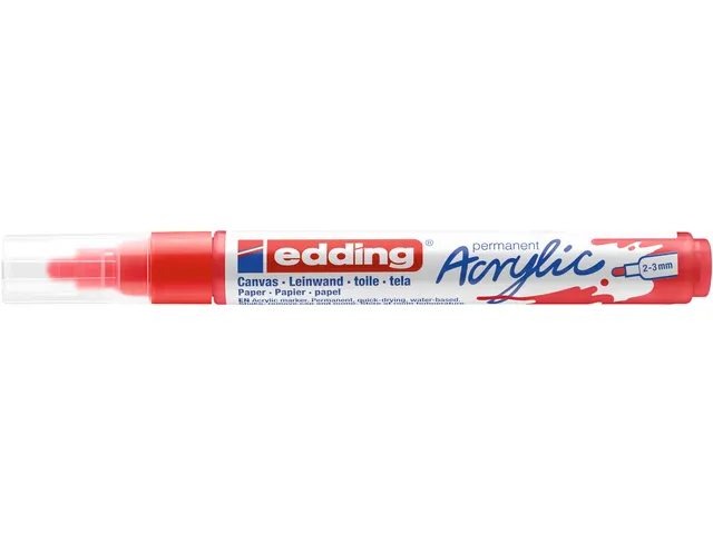 Acrylmarker edding e-5100 medium verkeersrood