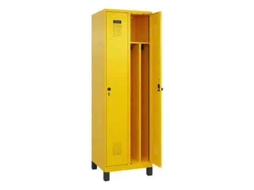 locker voor scheiding van kleding,HxBxD 1950x600x500mm,2vak