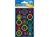 Neon etiket Z-design Kids buttons pakje a 1 vel