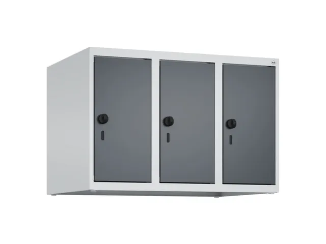 opzetkast,v. locker,3vak.,vak B 250mm,HxBxD 500x750x500mm,vleugeldeur