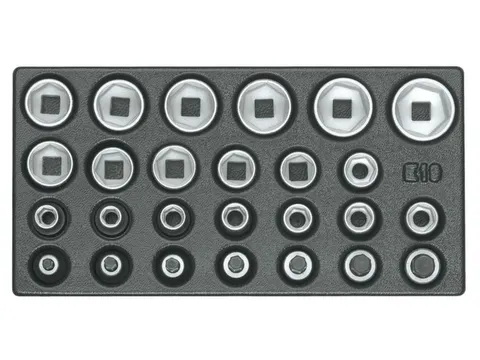 1500 ES-19 Jeu de douilles 1/2 6pans en module 1/3 ES