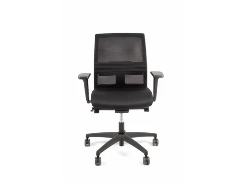 Bureaustoel EN1335 Linea Omnia 02 zwart/zwart met 3D armleuning