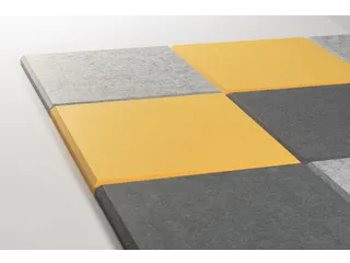 Akoestische PET-vilt wandtegels 30x30cm Combi Geel 12 Stuks - 3