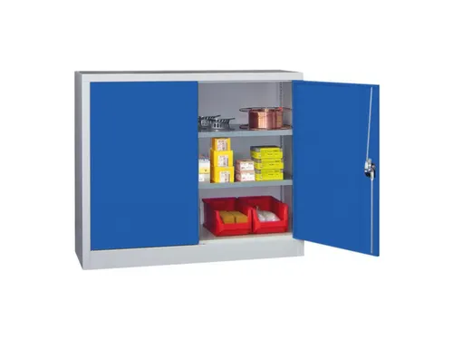 grootvolumekast met openslaande deuren,RAL7035,front RAL5010