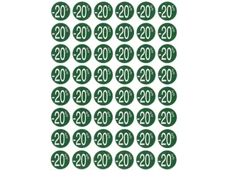 Agipa Kortinglabel -20% groen 192 stuks verwijderbaar - 1