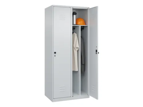 locker voor scheiding van kleding,HxBxD 1850x800x500mm,2vak