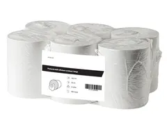 Poetsrol midi cellulose coreless 1-laags 6 Rol