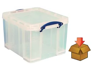 Cardboard Hangmappenkoffer 35 Liter transparant A4 - 2