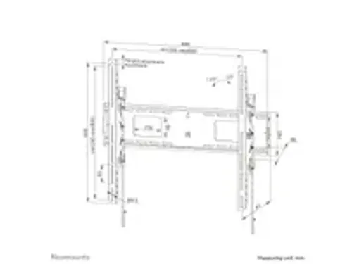 OUTLET Neomounts LEVEL-750 WL35-750BL18 Kantelbare heavy duty muurbeug
