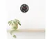 Horloge de table Nextime Duomo Mini 20 cm noir avec un verre bombé