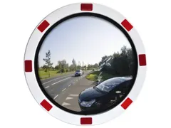 verkeersspiegel,Ø 800mm,max. zichtbreedte 10m,spiegel RVS