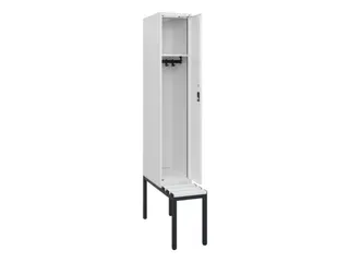 locker met bank,HxBxD 1950x300x815mm,1vak,vak B 300mm,cilinderslot - 1