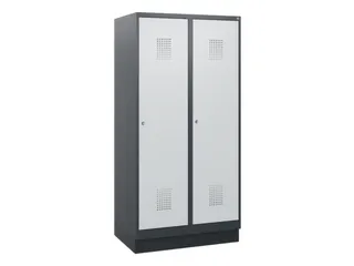 schoollocker,HxBxD 1630x800x500mm,2vak,vak B 400mm,cil.-slot,sokkel - 2