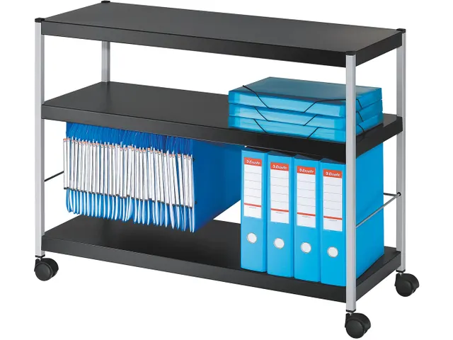 Paperflow universele mobiele Trolley Zwart
