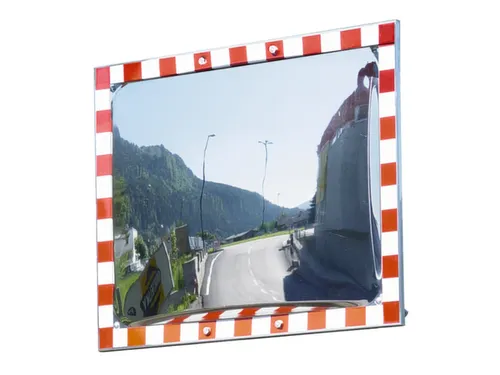 verkeersspiegel,HxB 800x1000mm,max. zichtbreedte 15m,spiegel RVS