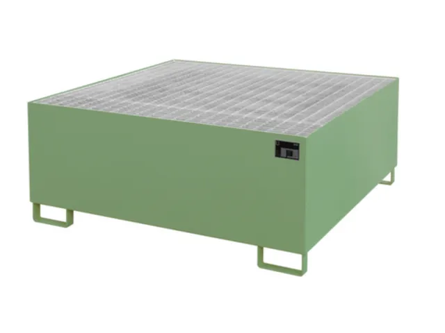 opvangbak,v. 1xIBC,opvangvol. 1000l,HxBxD 620x1460x1460mm,m. rooster