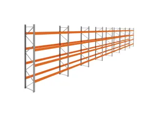 palletstelling,basis+7xaanbouw,HxBxD 4620x29700x1100mm,vakl. 3400kg - 1