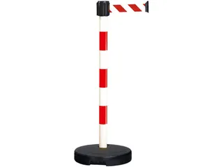 afzetpaal met band,m. 1riem(en),LxB 3m x50mm,paal HxØ 950x50mm - 2