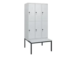 Dubbeldekse dekenkist,HxBxD 1950x900x815mm,3x2vak.,vak B 300mm